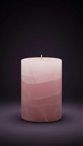 Rose quartz infused ritual candle